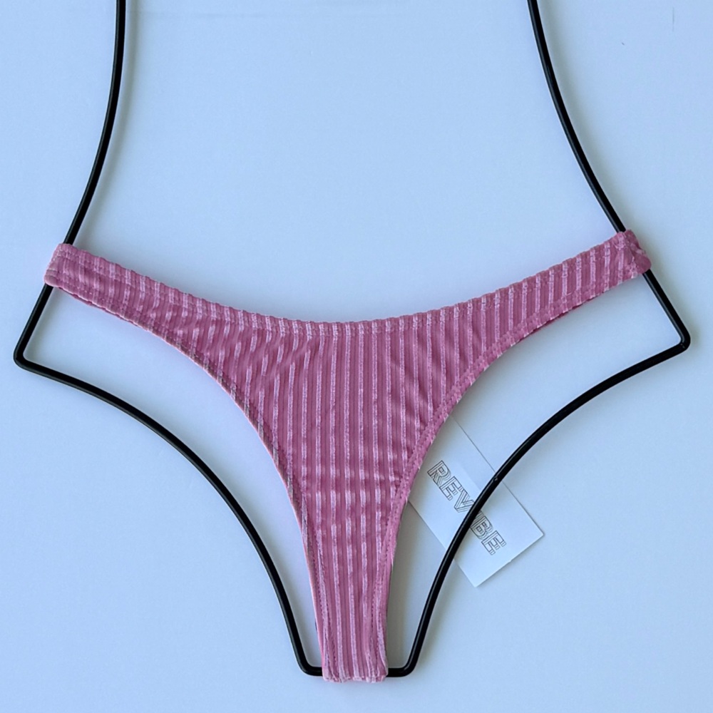 Dippin Daisy's Velvet Rib SEAPORT Thong Bikini Bottom